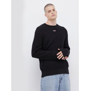 Tommy Jeans pánský černý svetr - M (BDS)